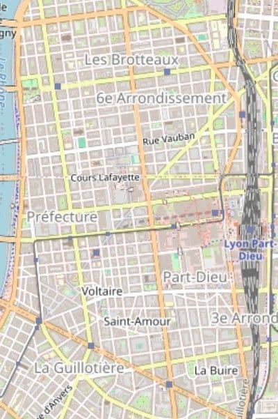 6ème arrondissement, Lyon, OpenStreetMap